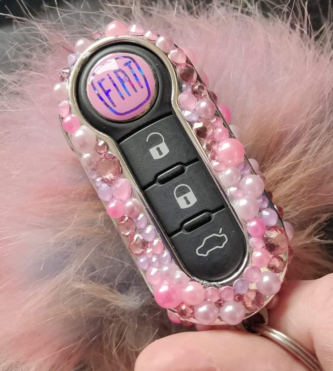 Fiat 500 Crystallised Key Cover