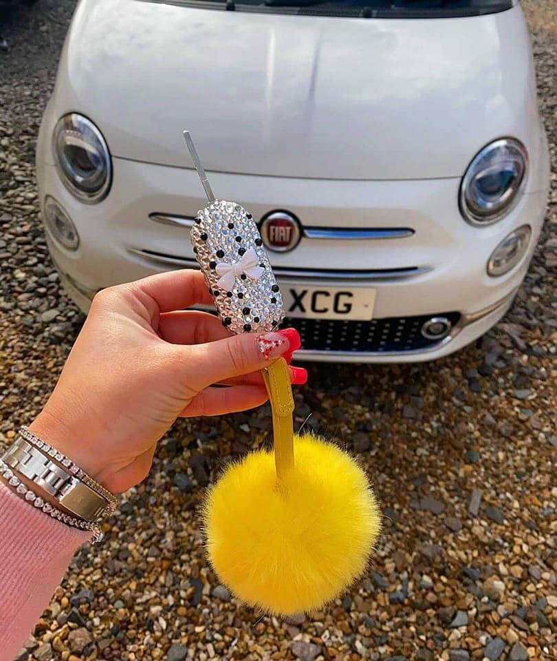 Fiat 500 Crystallised Key Cover