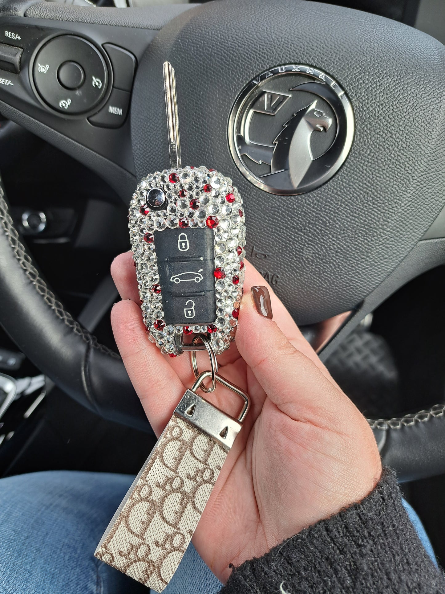 Vauxhall/Peugeot/Citroen Crystallised Key Cover