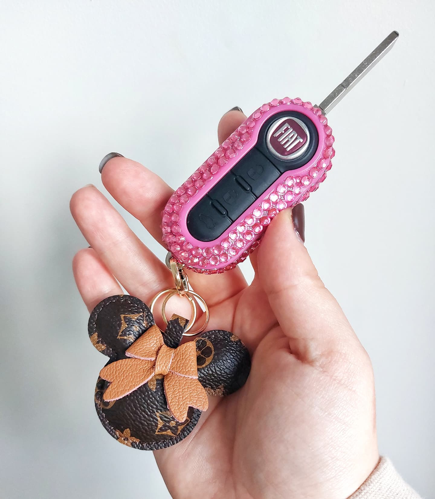 Fiat 500 Crystallised Key Cover