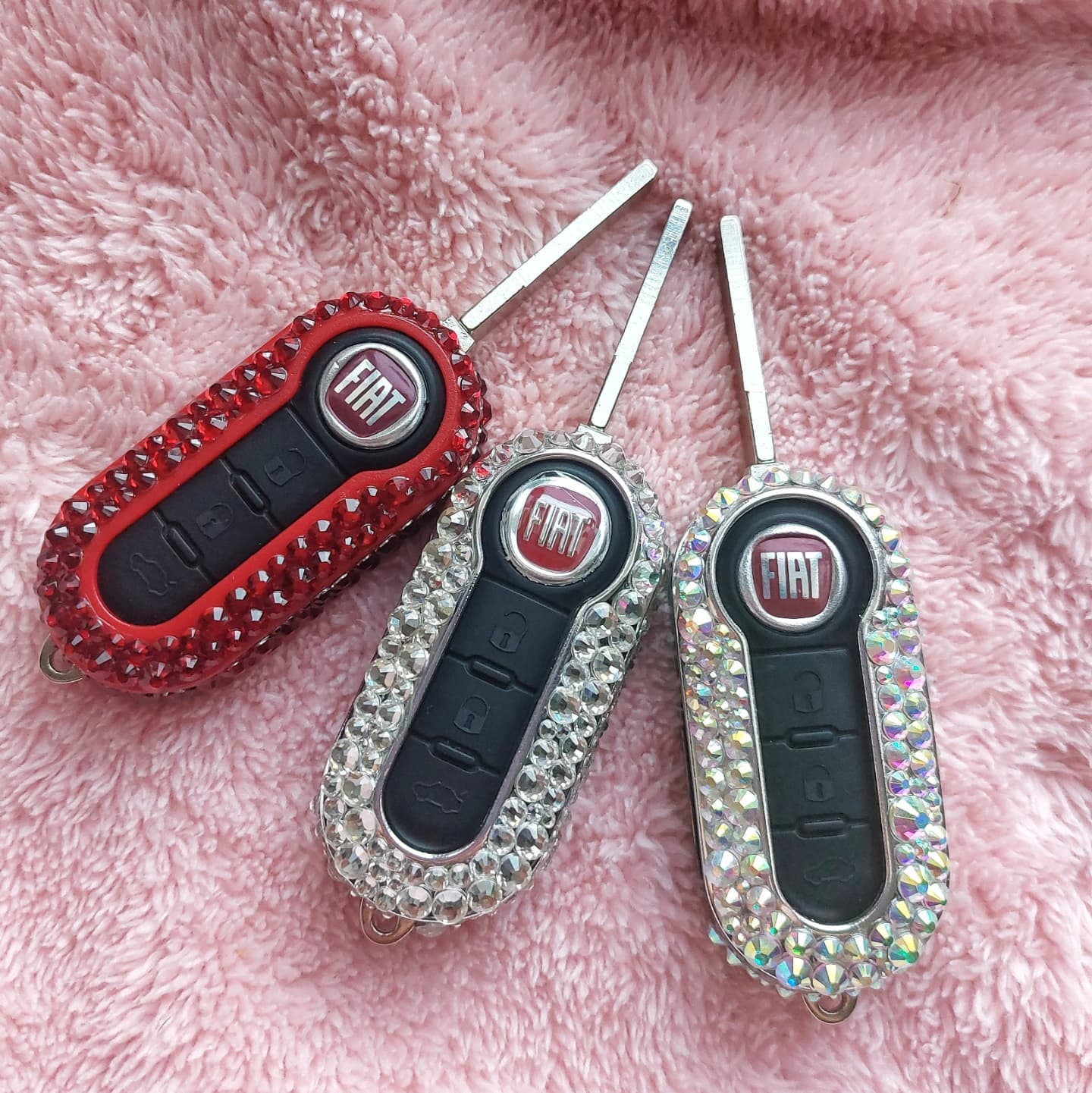 Fiat 500 Crystallised Key Cover