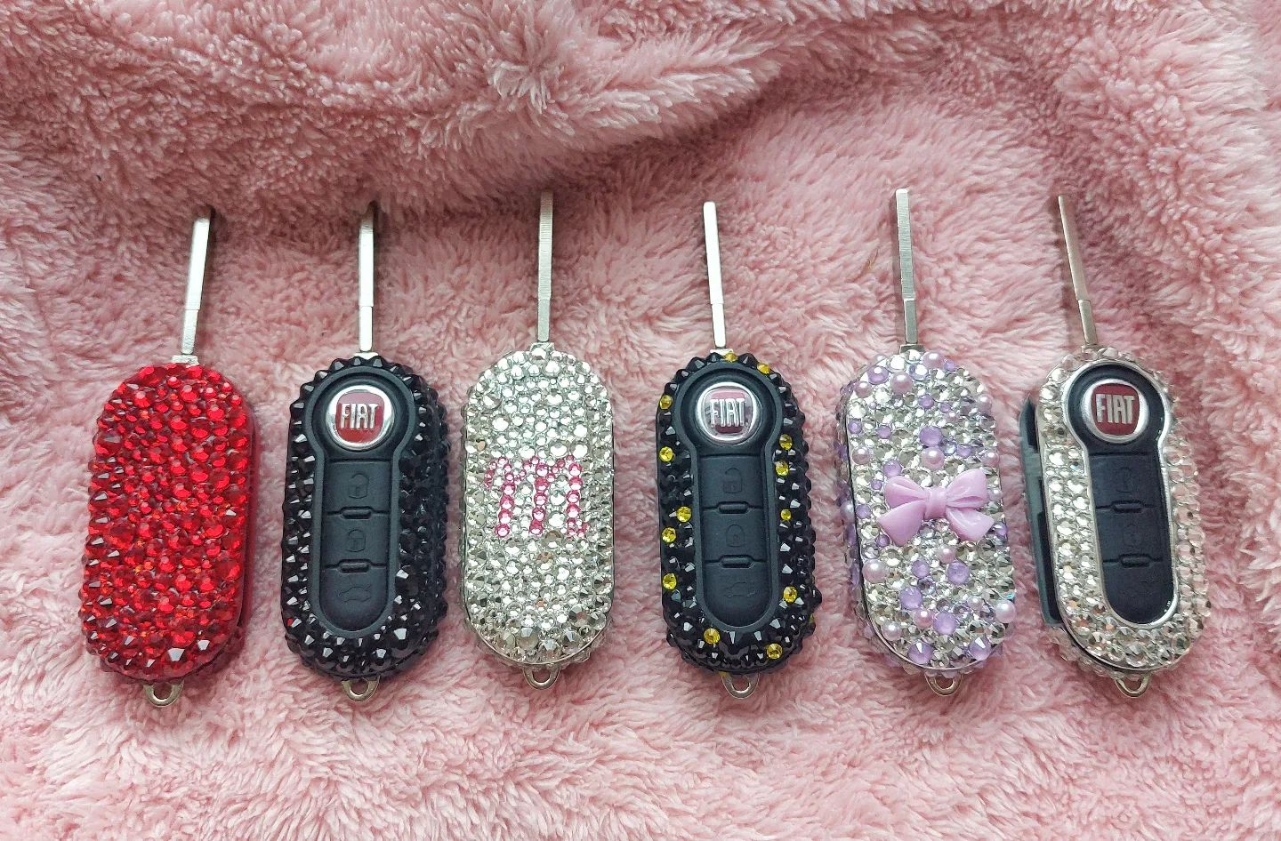 Fiat 500 Crystallised Key Cover