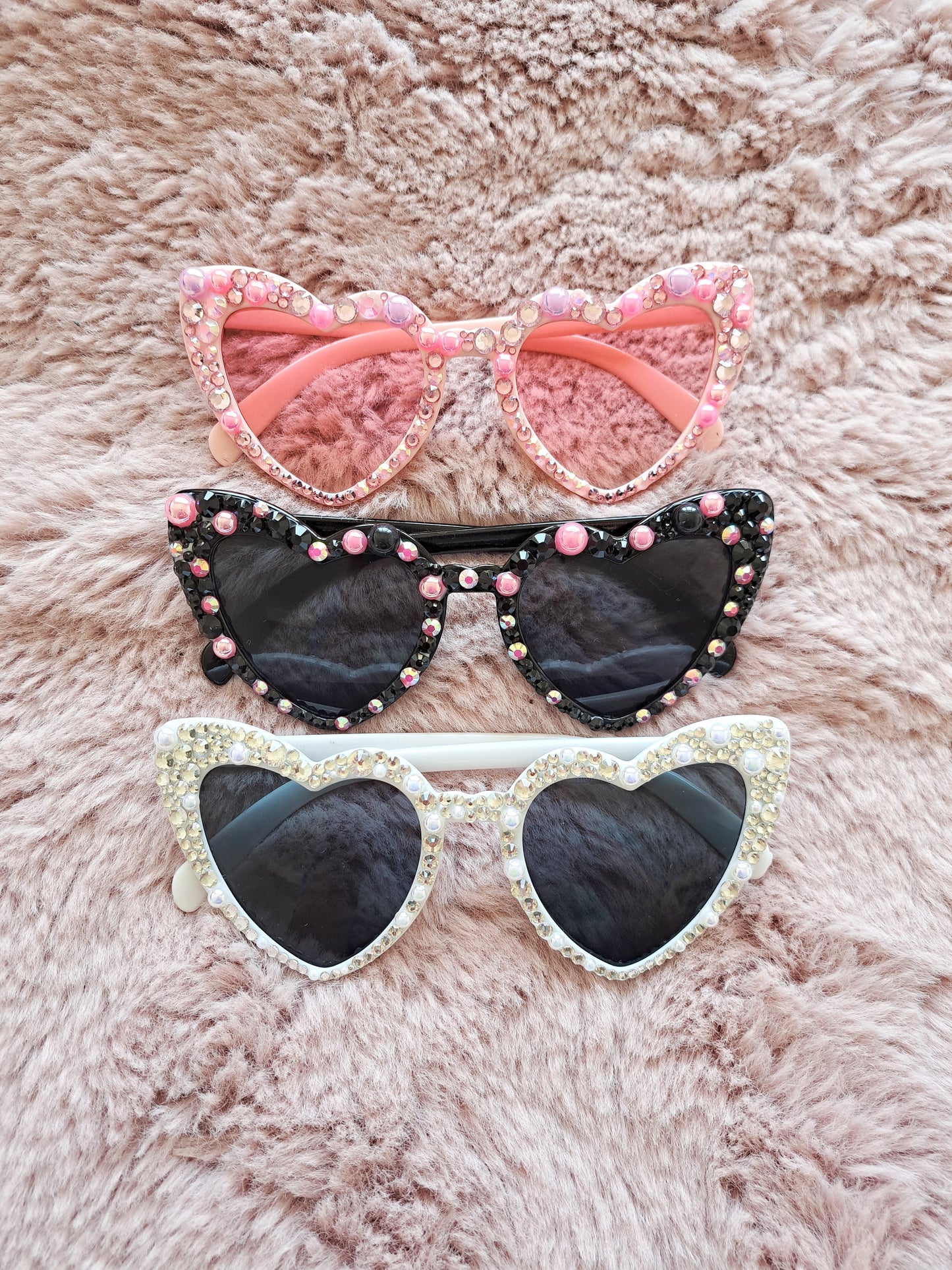 Bling heart sunglasses