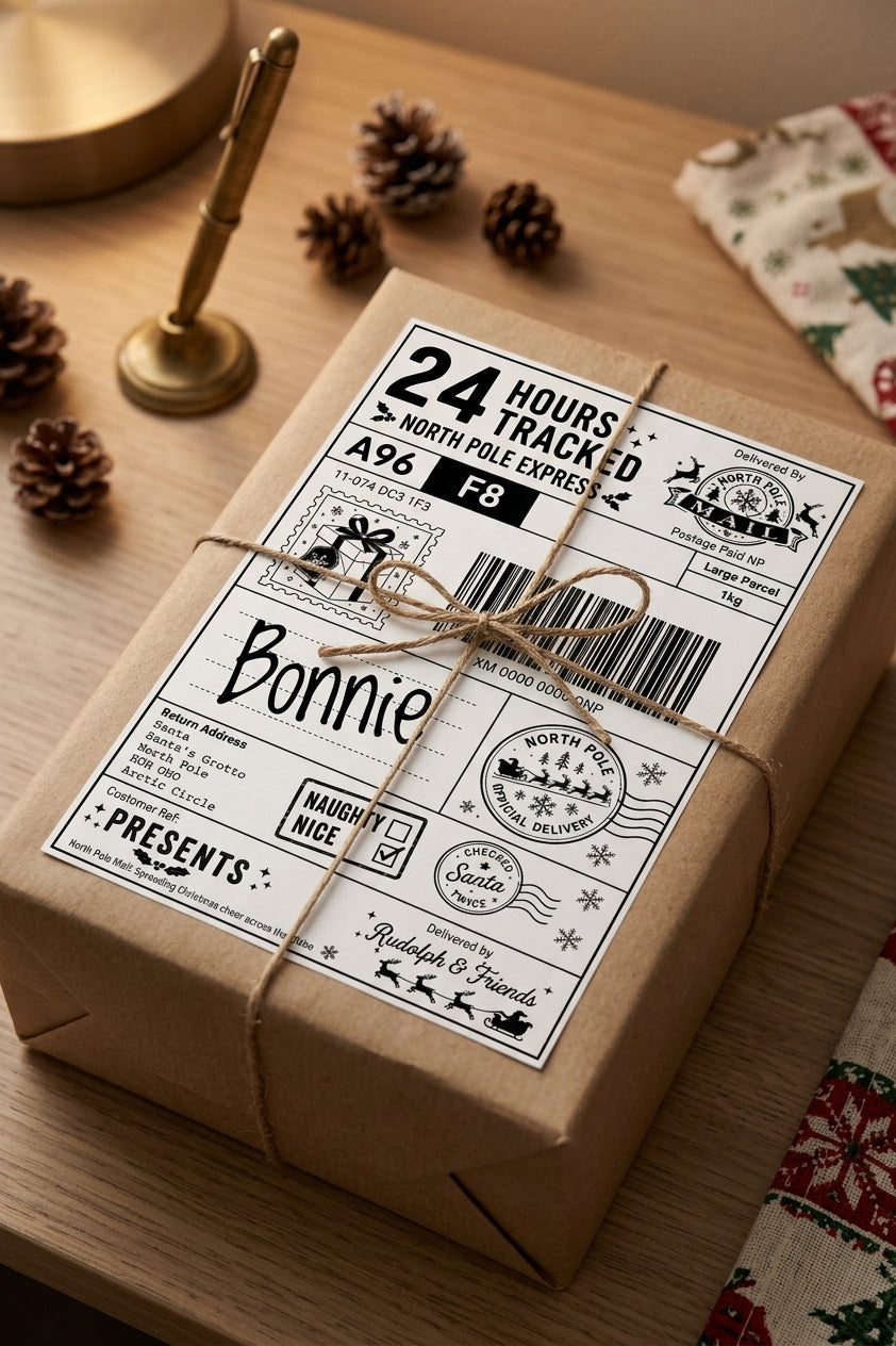 10 Personalised christmas labels